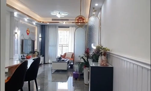 80㎡現代簡約三居室，緊湊實用的溫馨生活