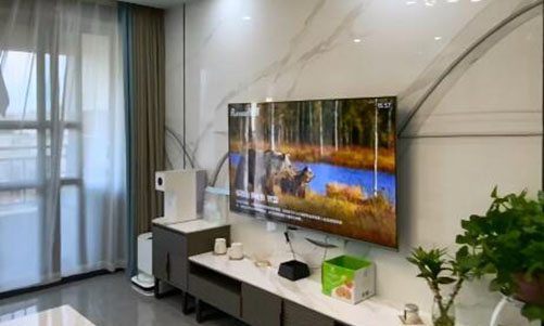 現代簡約風客餐廳完工實拍，整潔舒適明亮的居所