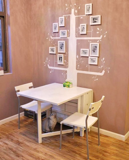 極簡風餐廳餐桌設計，簡約到極致也是一種美