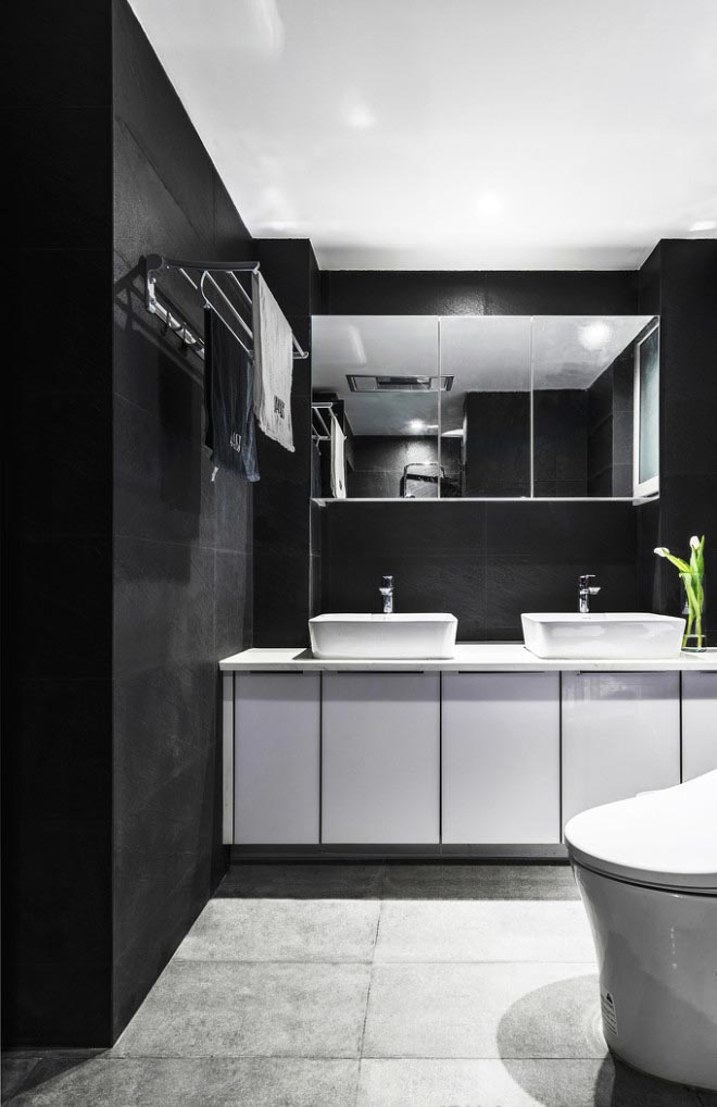 120平現代風家裝案例，黑與白的詩情畫意