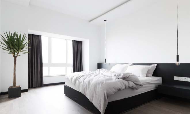 120平現代風家裝案例，黑與白的詩情畫意