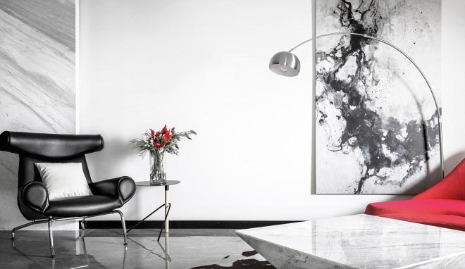 120平現代風家裝案例，黑與白的詩情畫意