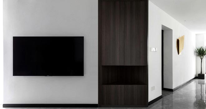 120平現代風家裝案例，黑與白的詩情畫意