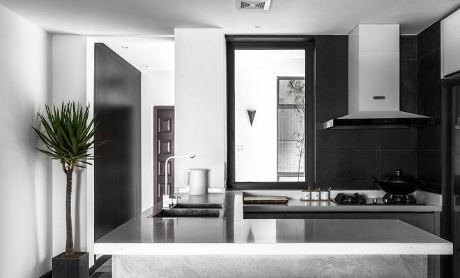 120平現代風家裝案例，黑與白的詩情畫意