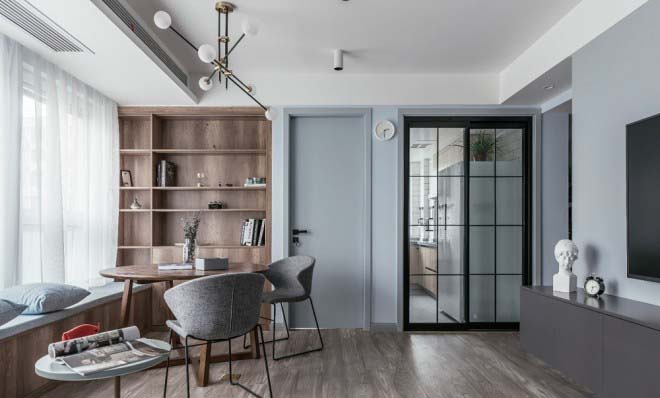 95平北歐風家裝案例，暖色調小清新