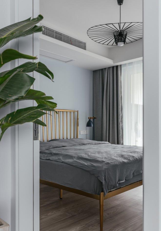 95平北歐風家裝案例，暖色調小清新