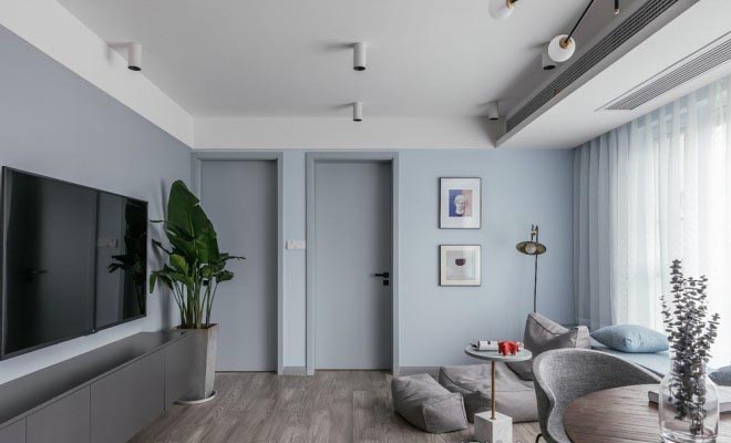 95平北歐風家裝案例，暖色調小清新