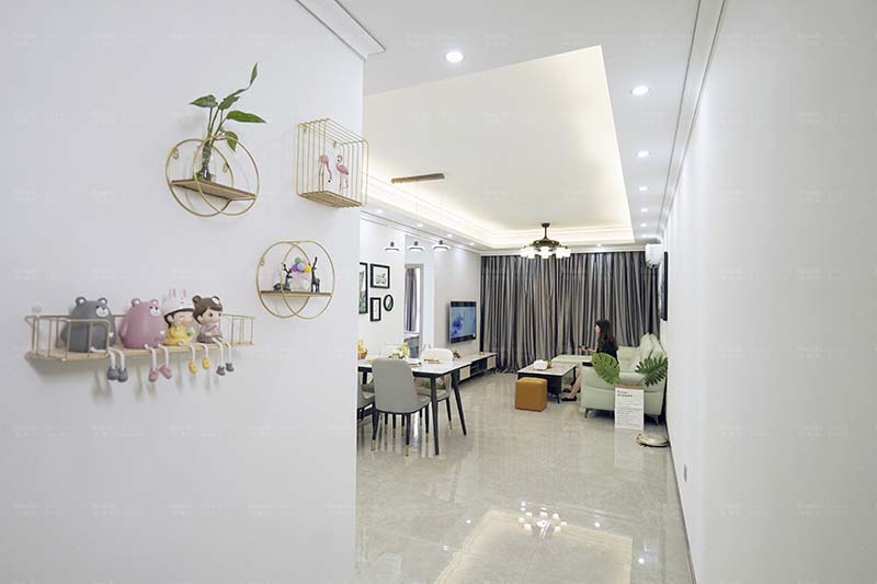 106平現代簡約風實拍圖，構建清新宜居小窩