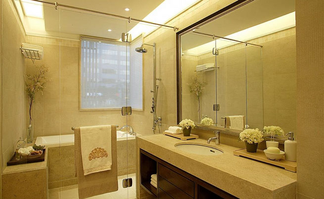 衛生間太小不能干濕分離？看看這家是怎么裝修的！