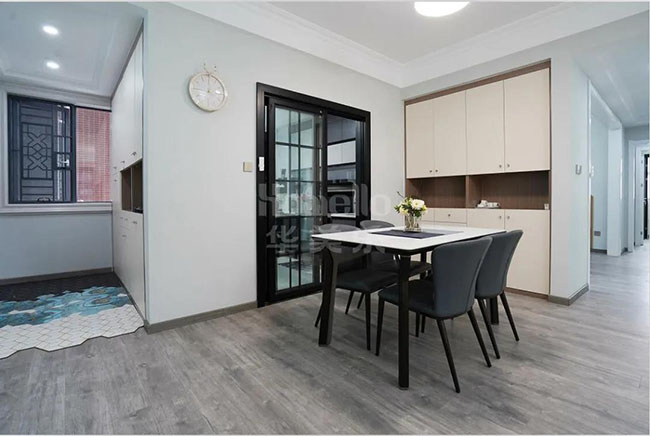 150㎡現代簡約風，拆墻加柜，空間翻倍！