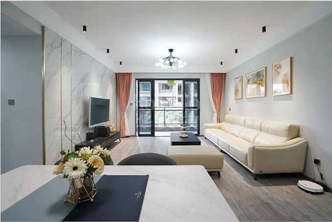 150㎡現代簡約風，拆墻加柜，空間翻倍！